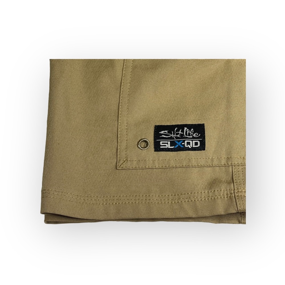 Salt Life® 𓆉 La Vida SLX Hybrid Fishing Cargo Shorts 𓆉 Khaki 38 𓆉 Work Play - Picture 10 of 16